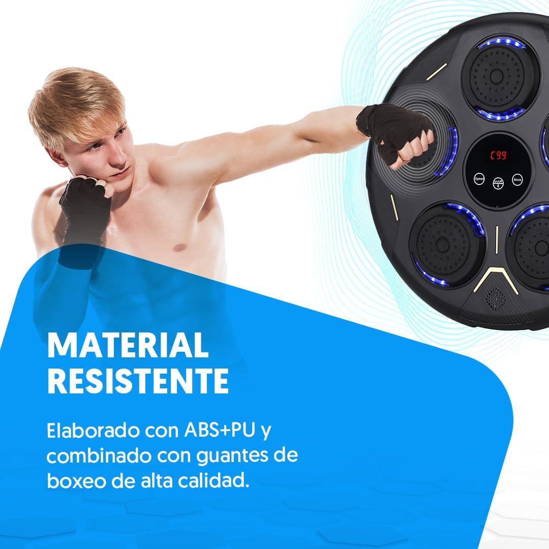 Máquina de Boxeo Bluetooth Musical + Guantes Regalo | Adultos y niños