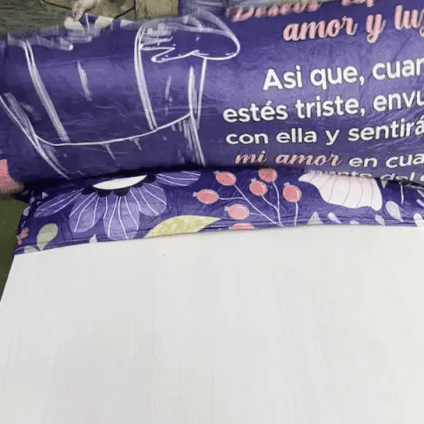 Manta Personalizada franela para Nieta/Nieto y Hijos – Regalo Cálido + Regalo Colgante