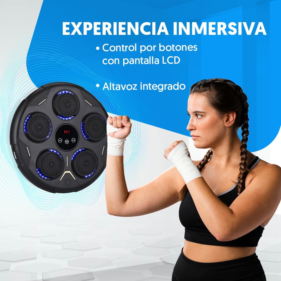 Máquina de Boxeo Bluetooth Musical + Guantes Regalo | Adultos y niños