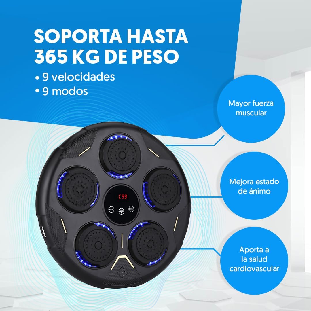 Máquina de Boxeo Bluetooth Musical + Guantes Regalo | Adultos y niños