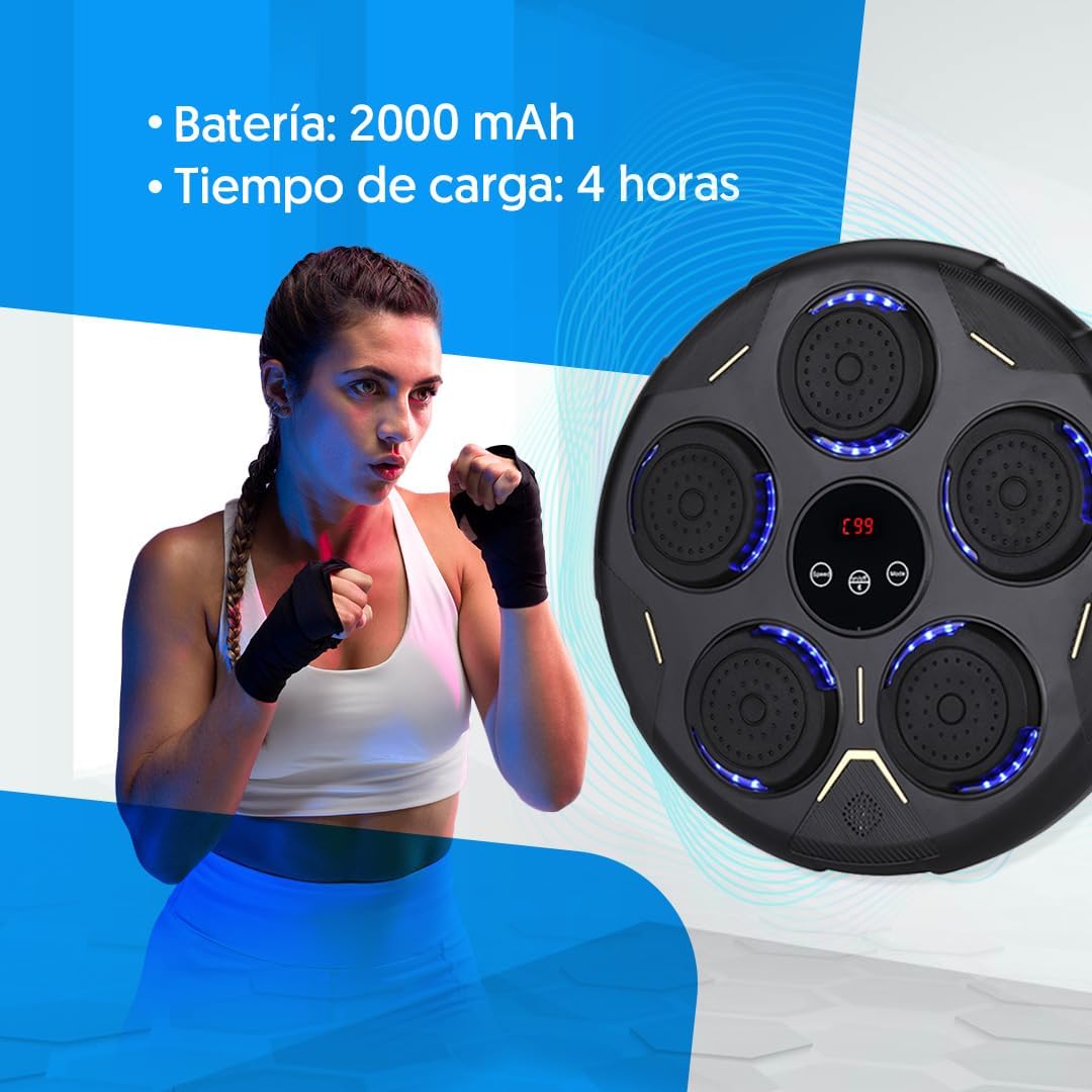 Máquina de Boxeo Bluetooth Musical + Guantes Regalo | Adultos y niños
