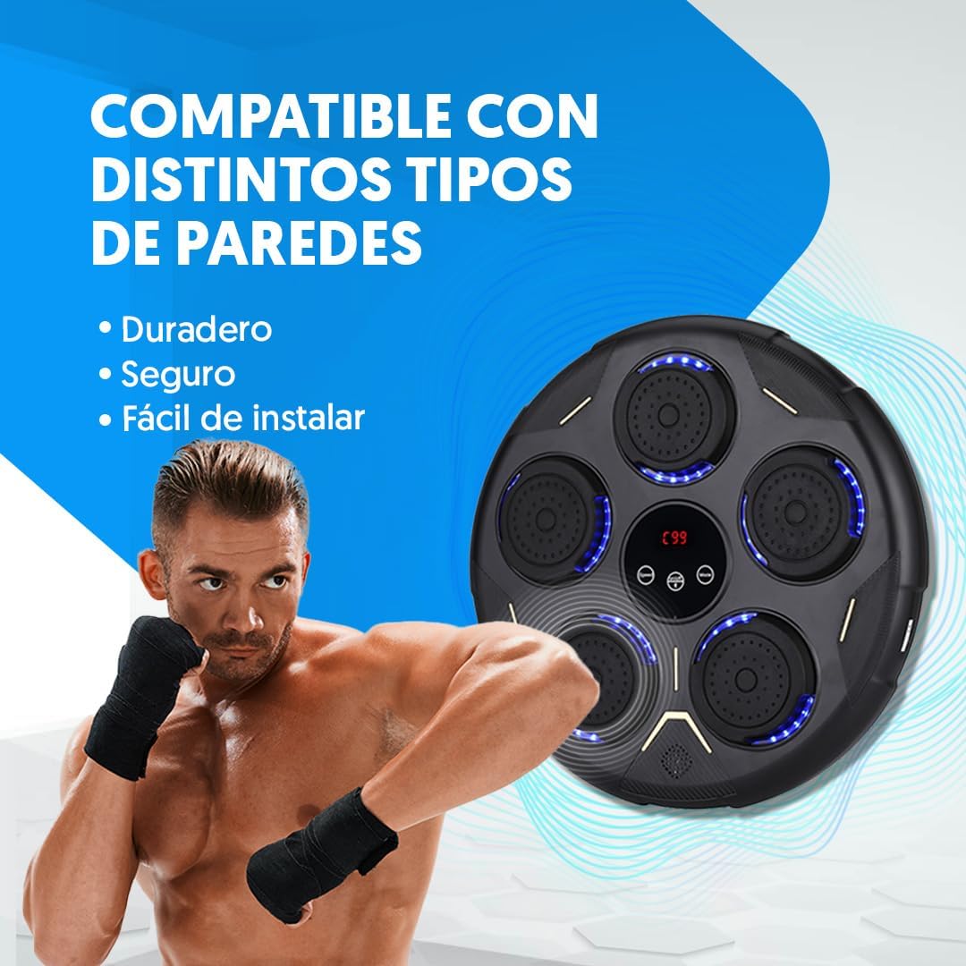 Máquina de Boxeo Bluetooth Musical + Guantes Regalo | Adultos y niños