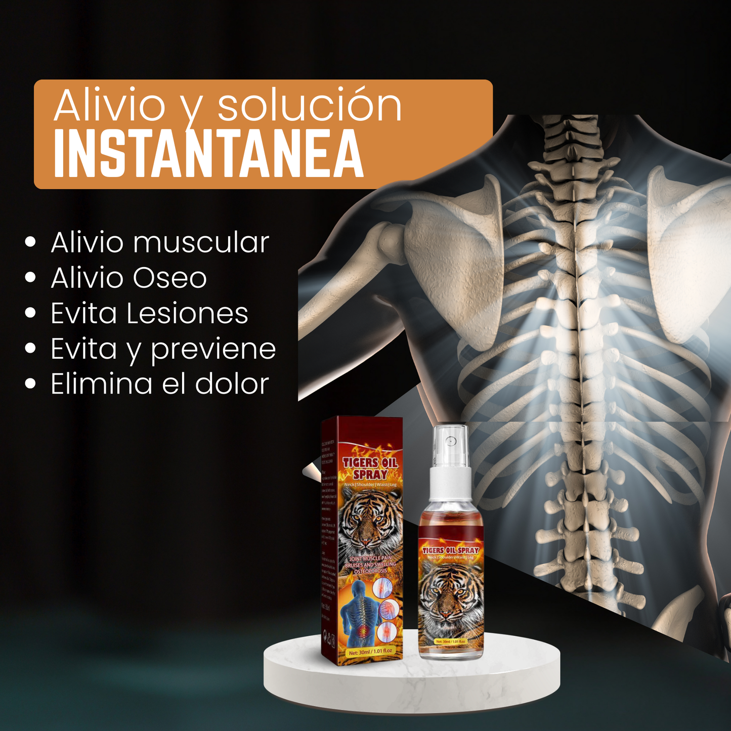 Tiger Oil | Relajación Muscular | Elimina el Dolor