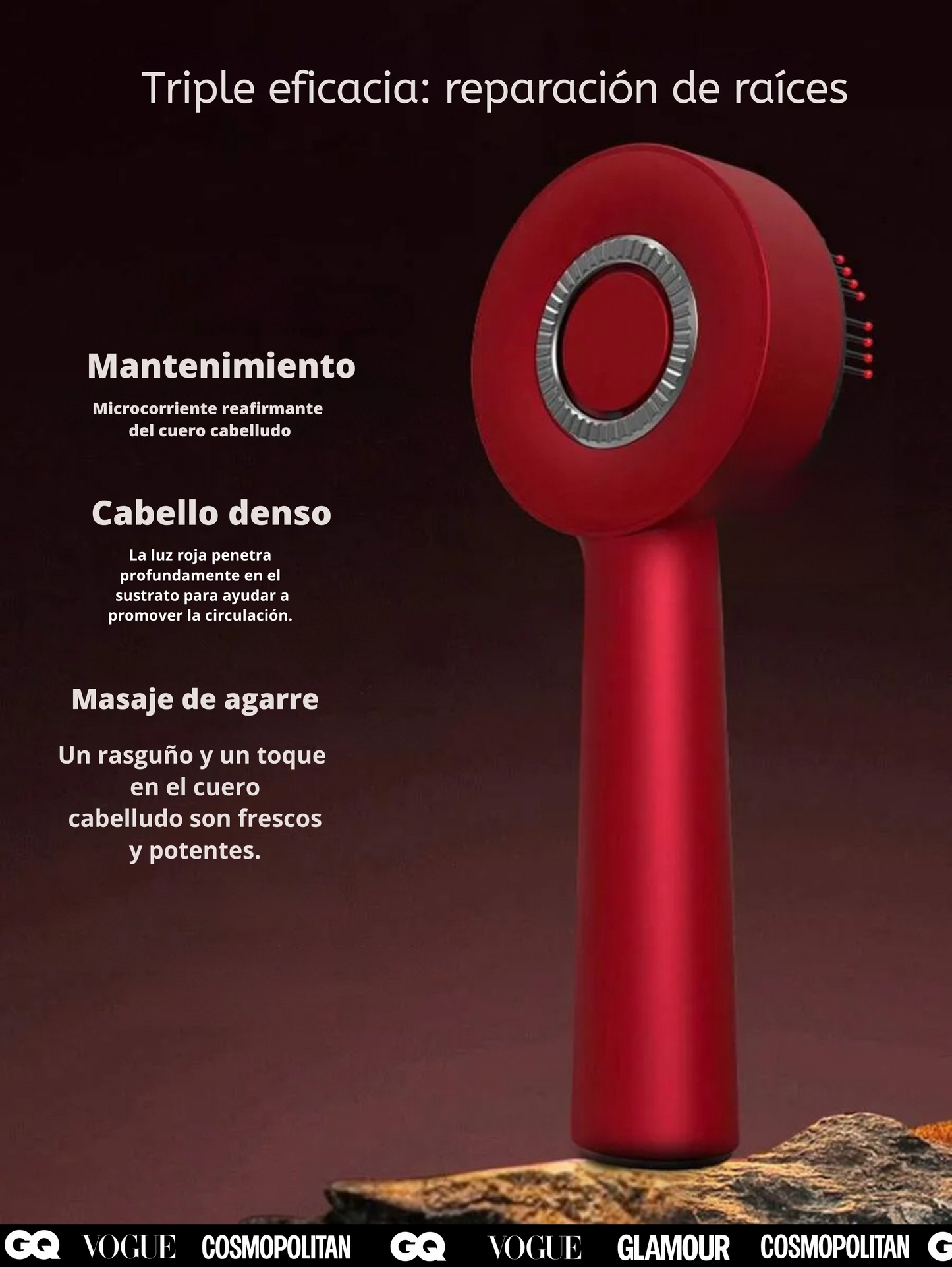 Cepillo Eléctrico Estimulador de Crecimiento | Inflarrojo | +AAA