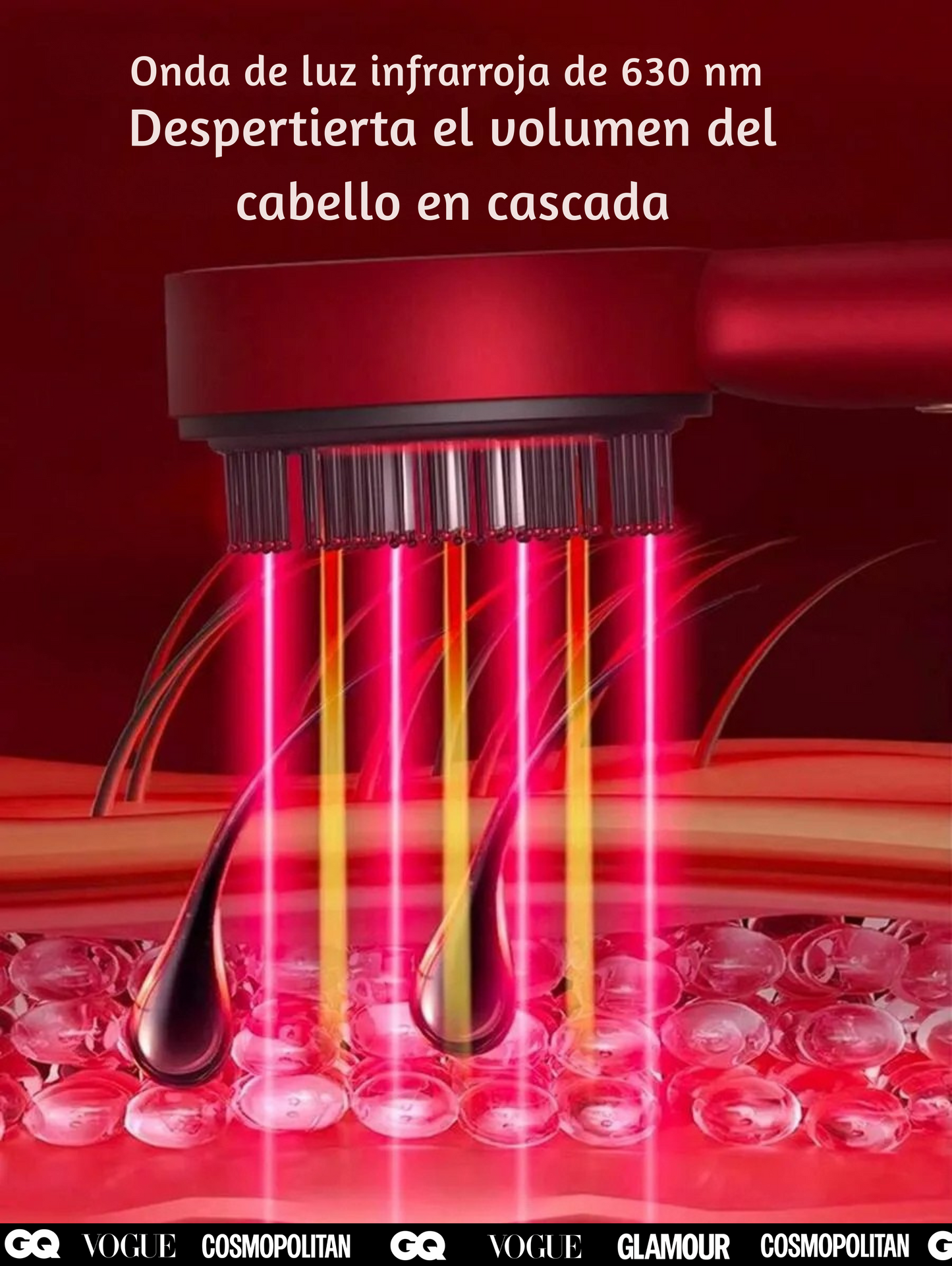 Cepillo Eléctrico Estimulador de Crecimiento | Inflarrojo | +AAA