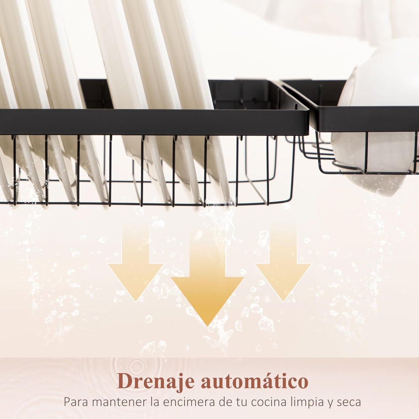 Escurridor para Platos con 2 niveles | Ligero.y Montable