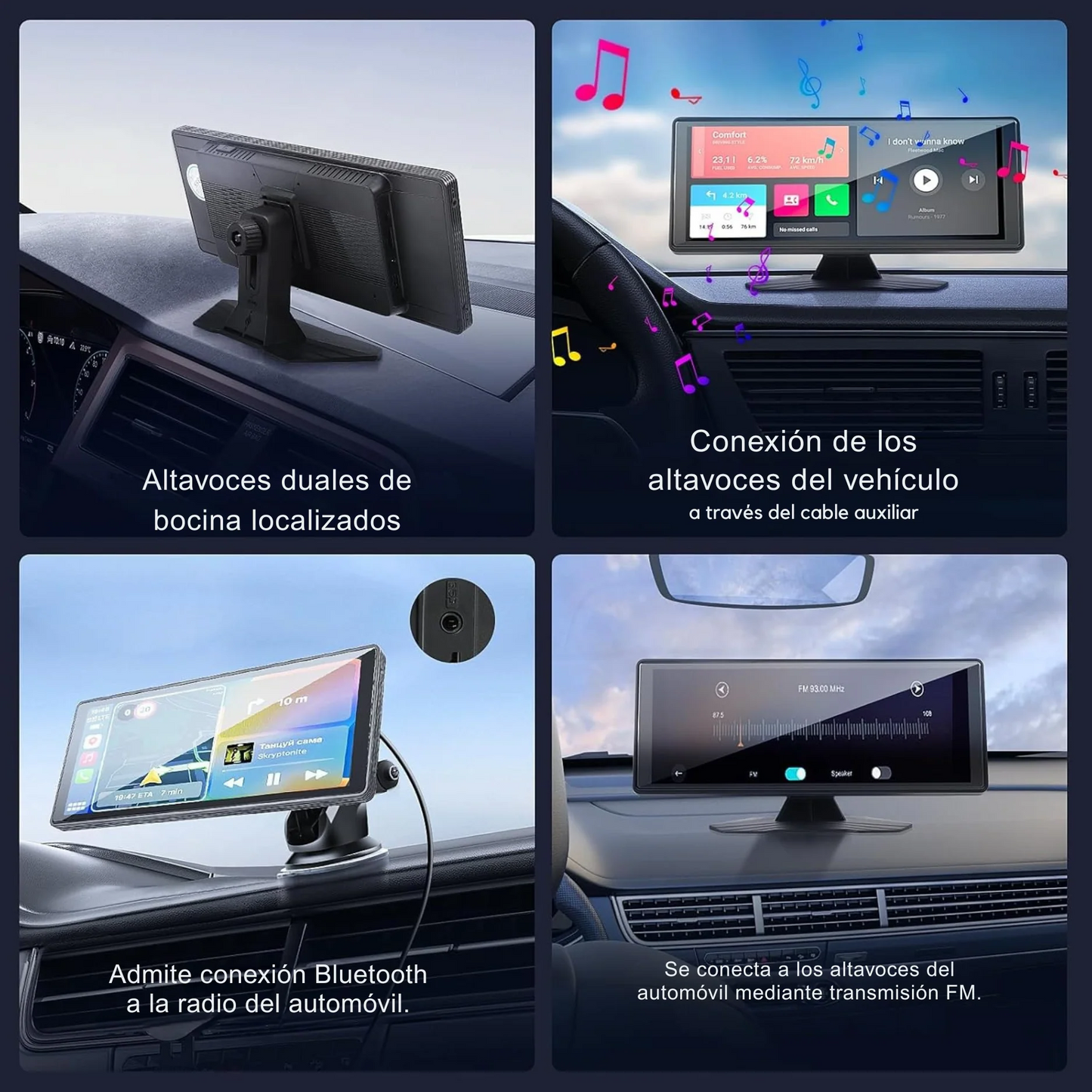 Radio Pantalla Táctil Portátil Vehiculos | Kenwood