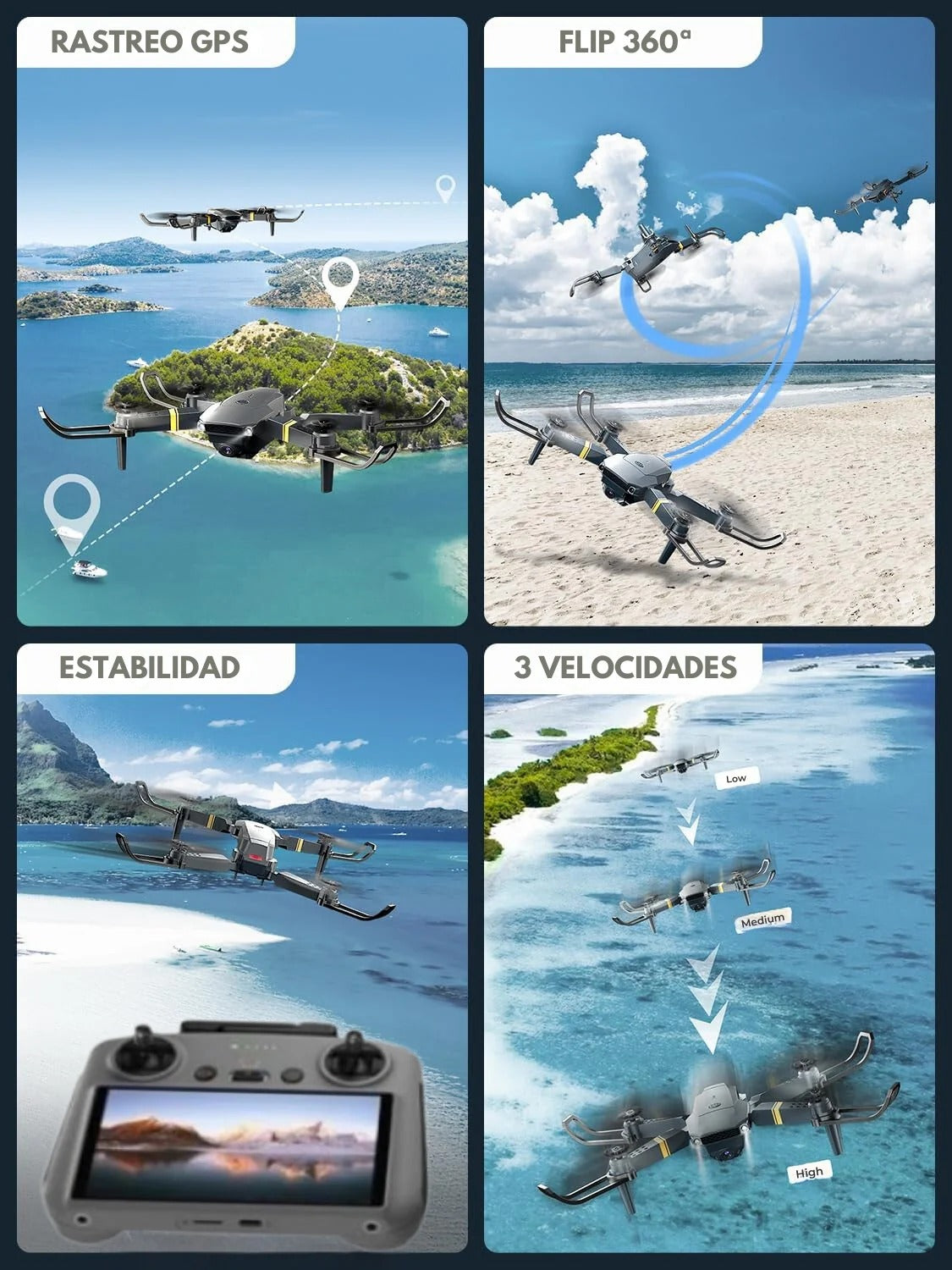 Dron 8K Video Cámara | Batería Adicional| Maletín con Accesorios