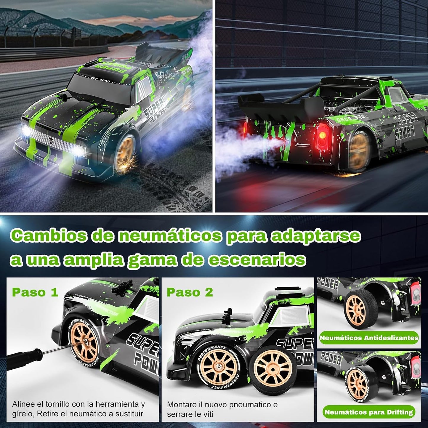 Carro RC Drift | Accesorios Incluidos | 45 km/h | BOOST Original™️