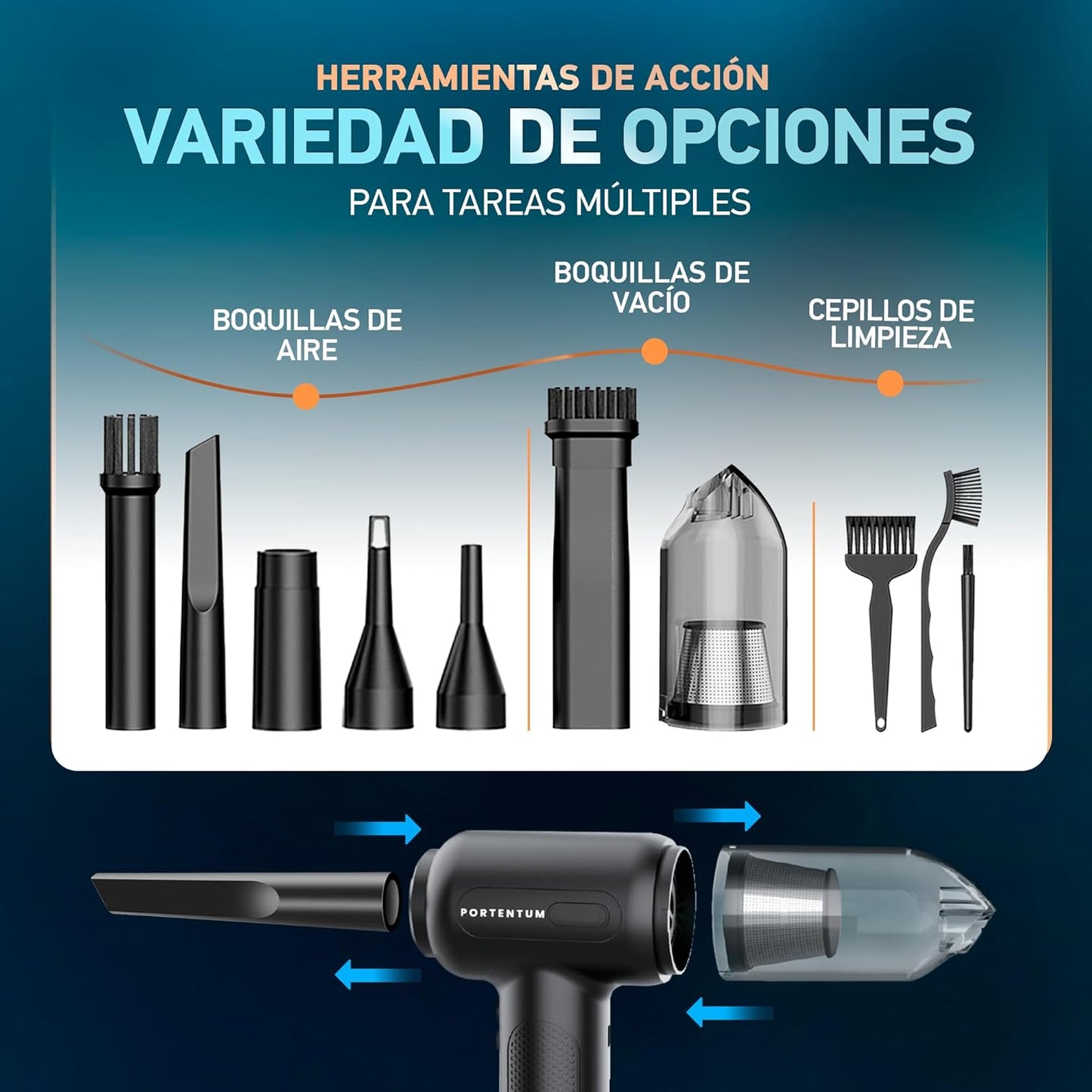 Soplador Aspirador Extraturbo™️ Multiusos