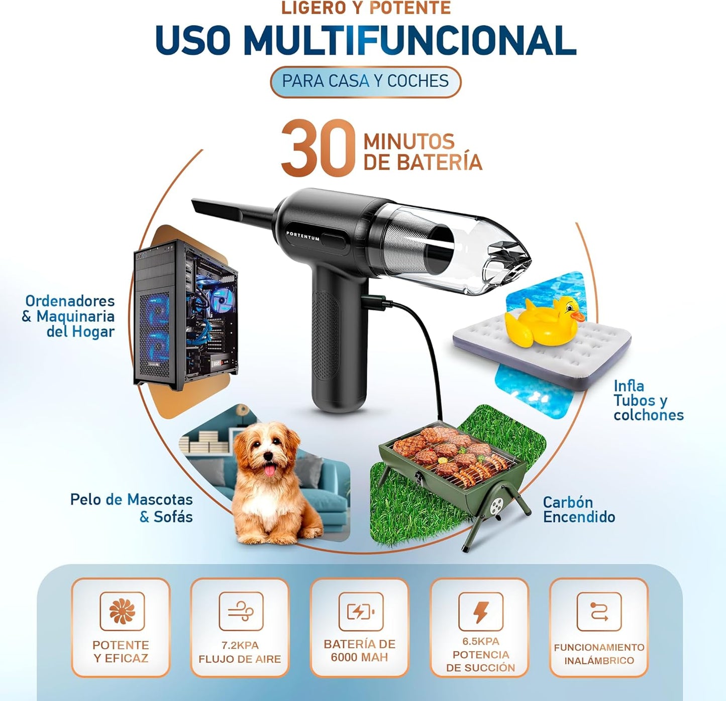 Soplador Aspirador Extraturbo™️ Multiusos