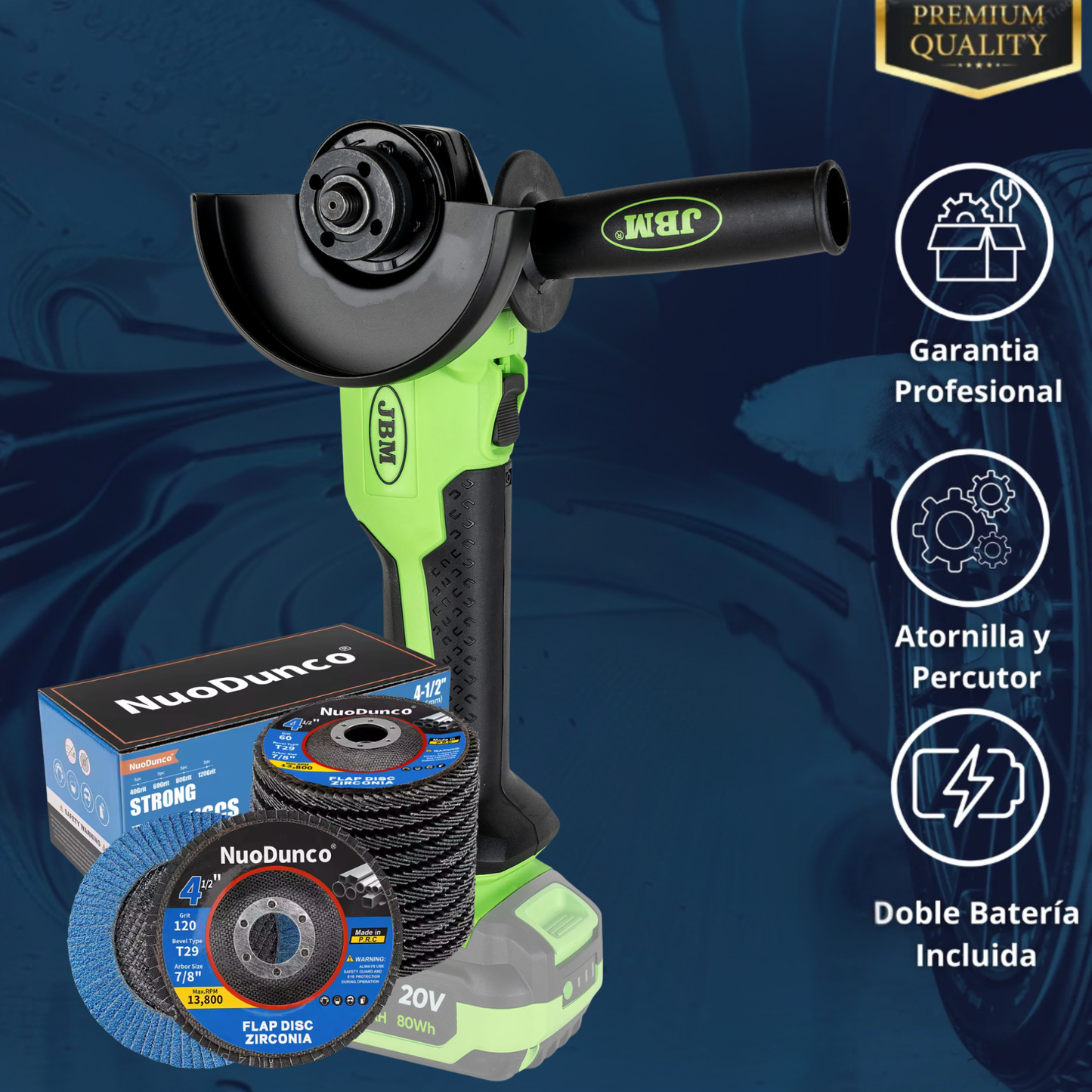 Kit Completo Pulidora JBM | Accesorios Incluidos