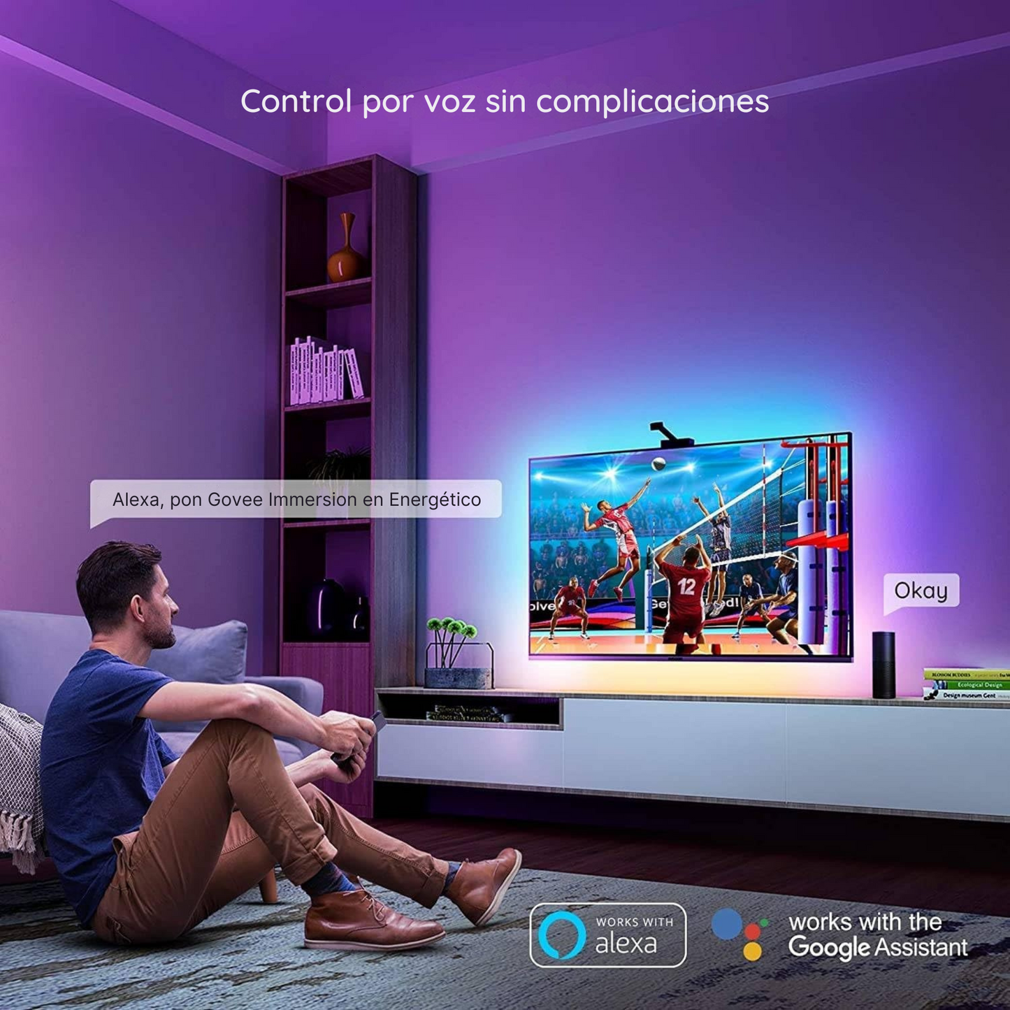 TV Luz LED con Cámara | Iluminación para TV |  Goove™️