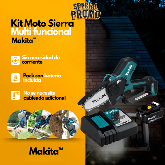 Moto Sierra a Batería con Accesorios Makita