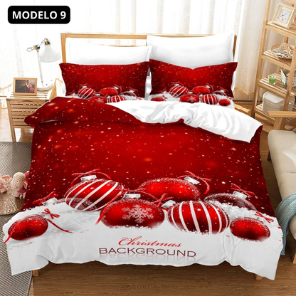 Juego de Sabanas y Funda Nordica con Fundas de Almohadas 200X180