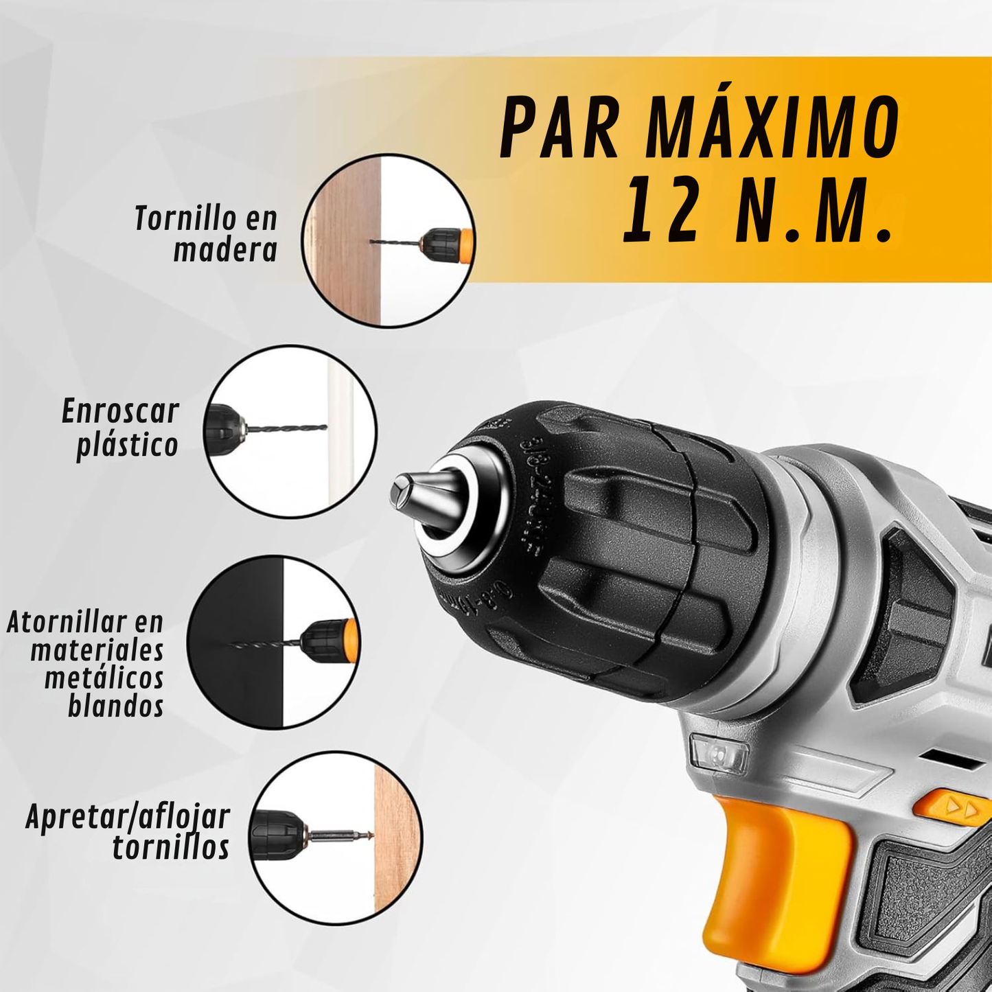 Kit Completo Maletín Taladro DEKO | Accesorios Incluidos