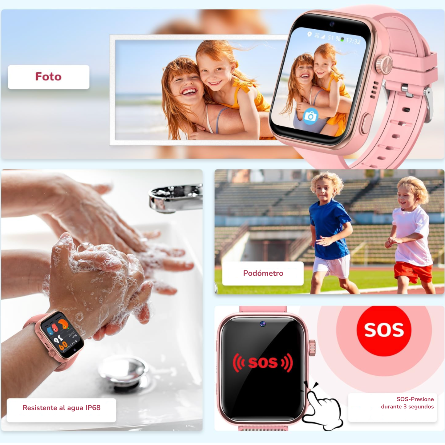 Smartech™️ Reloj con GPS y CÁMARA | Para Control Parental de Hijos