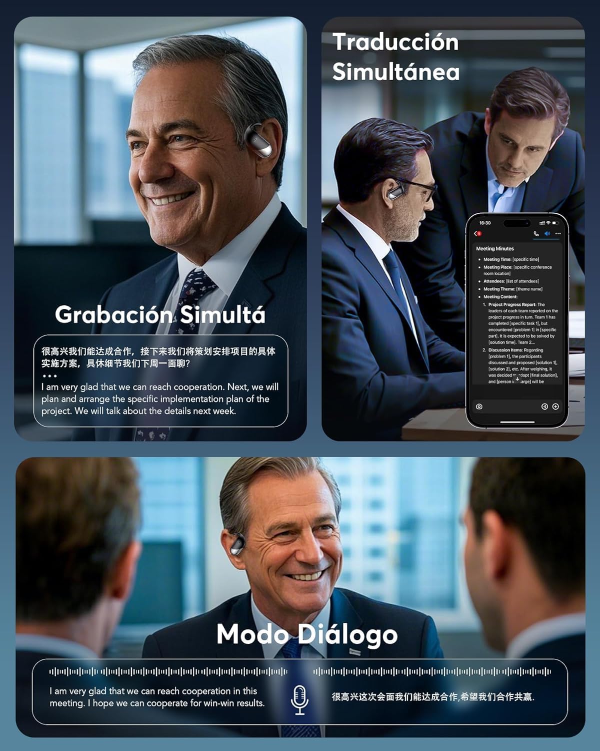 Audifonos de Traducción con IA en Tiempo Real: Compatibles  144 Idiomas